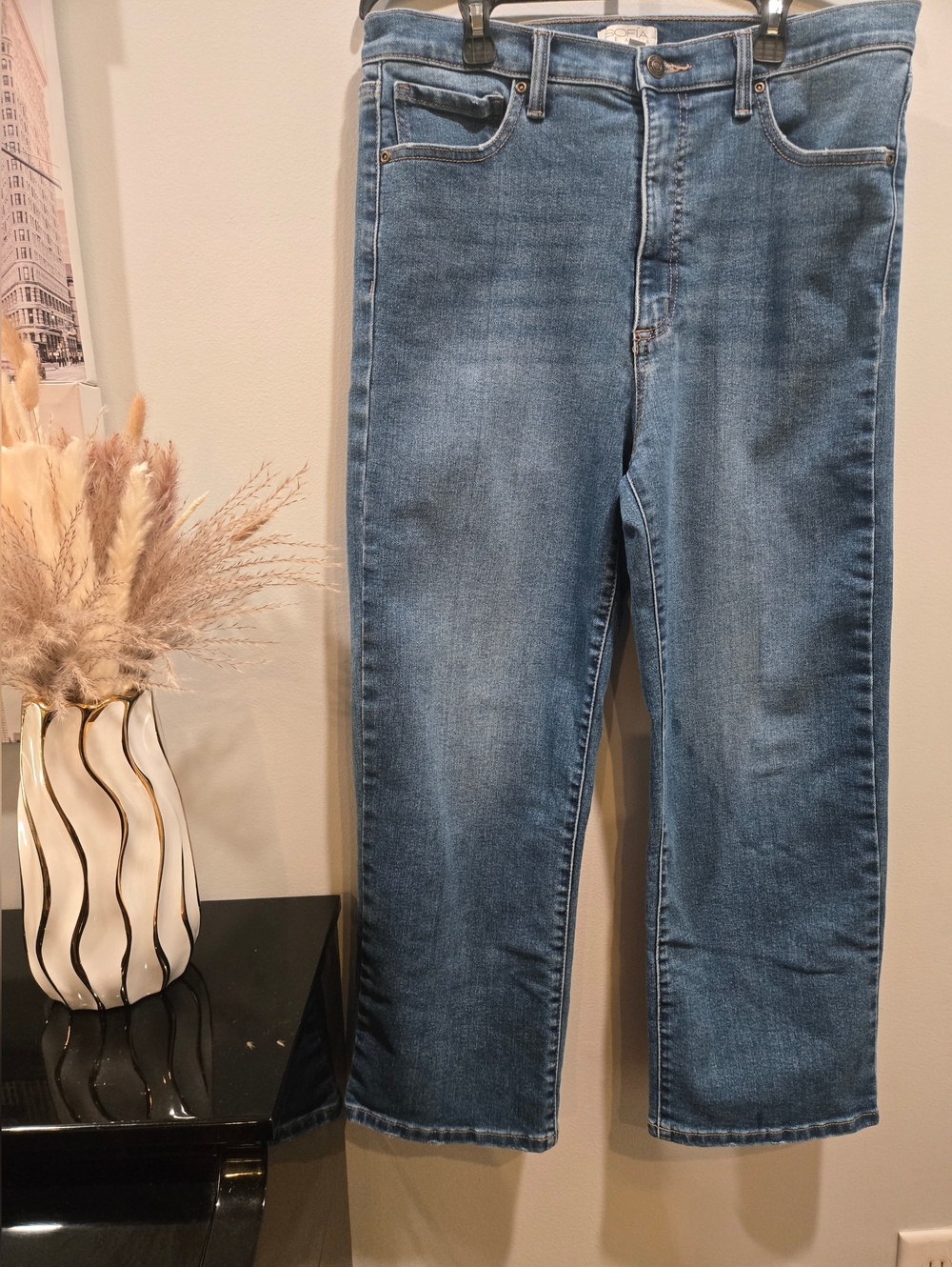 sofia by sofia vergara Blue Straight Leg Jeans